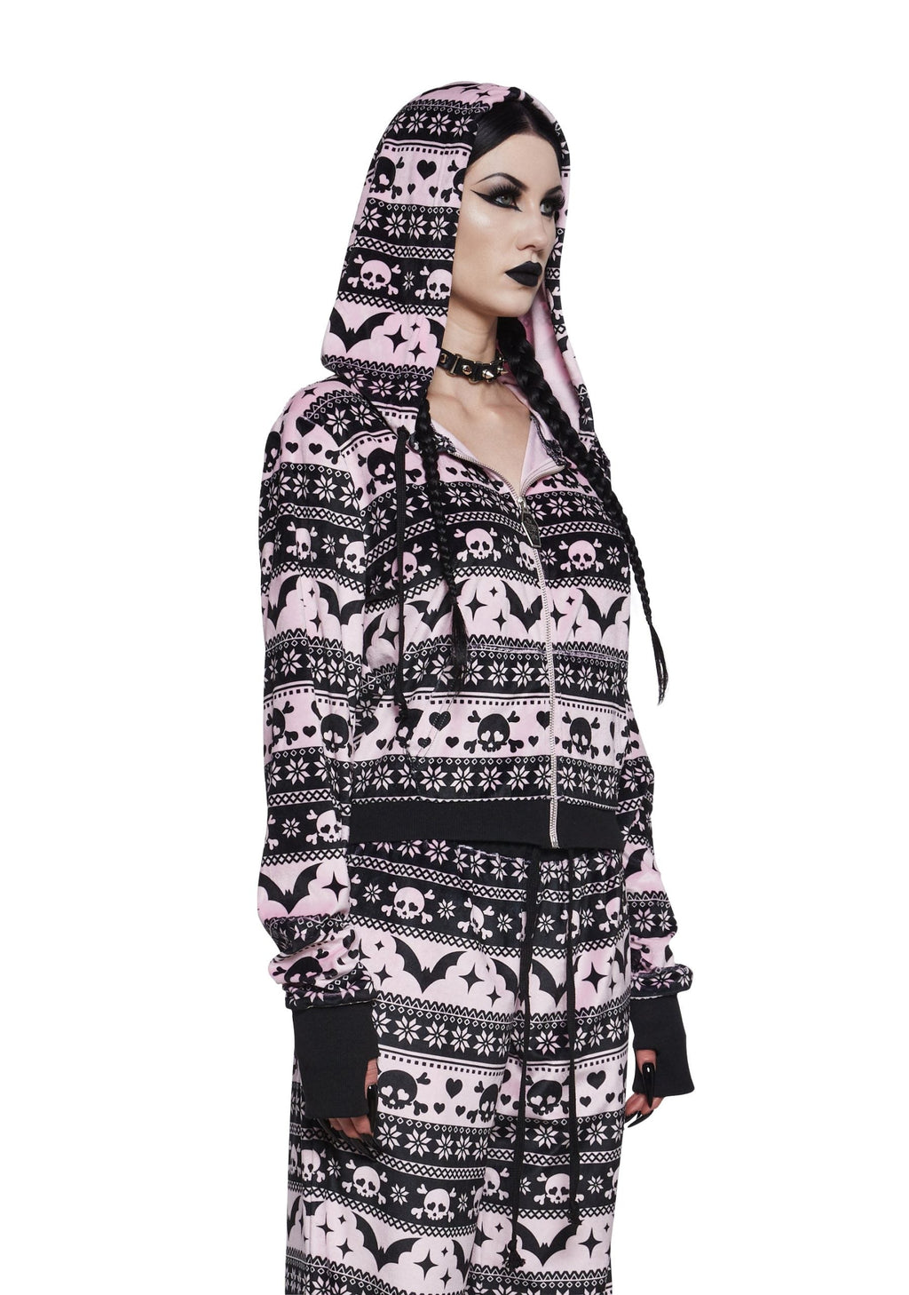 Deck The Skulls Zip-Up Hoodie