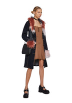 Mid Century Date Thermal Dress – Brown