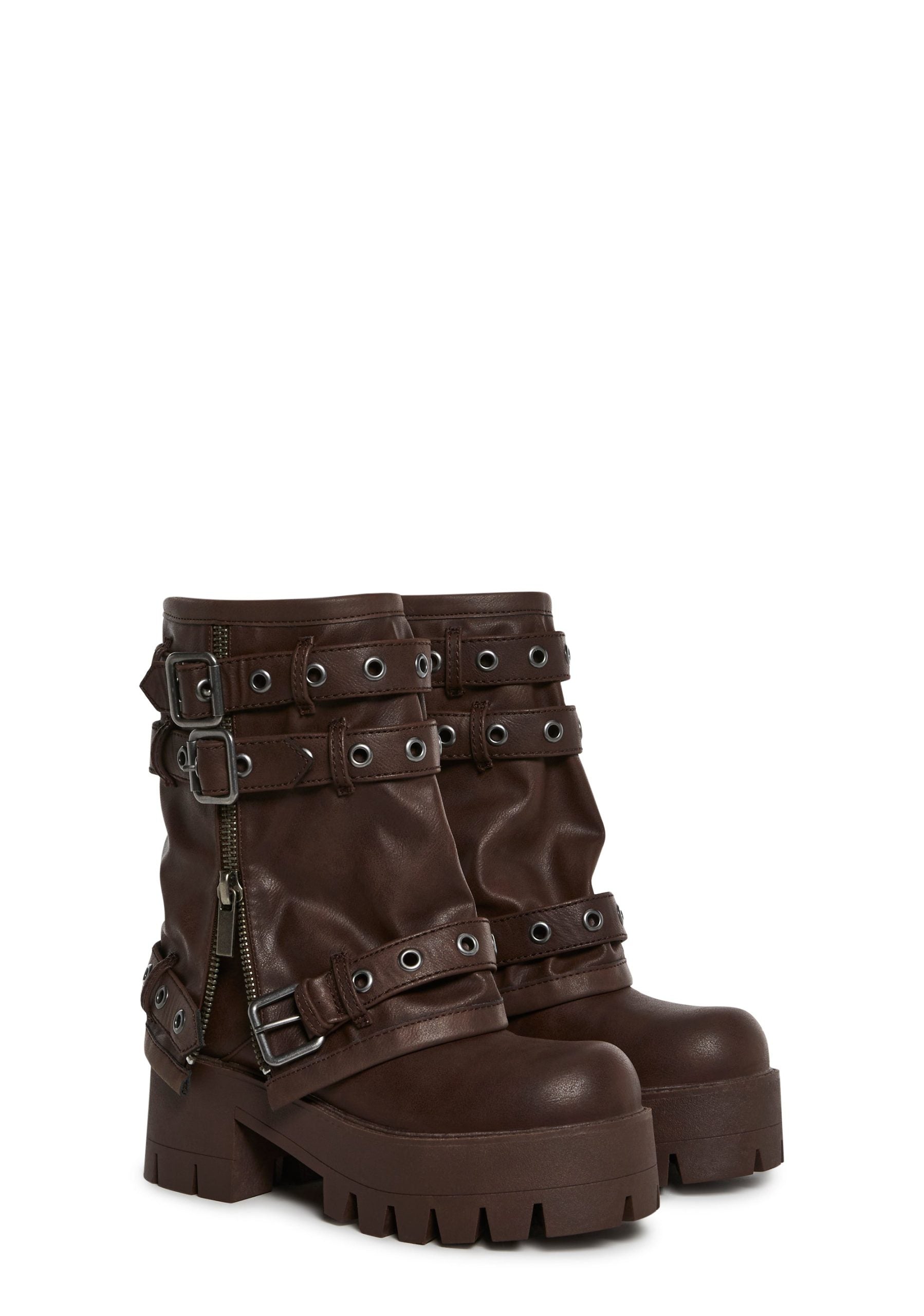 Warp Combat Boots – Brown