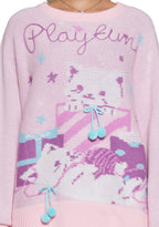 Paws And Surprises Intarsia Sweater