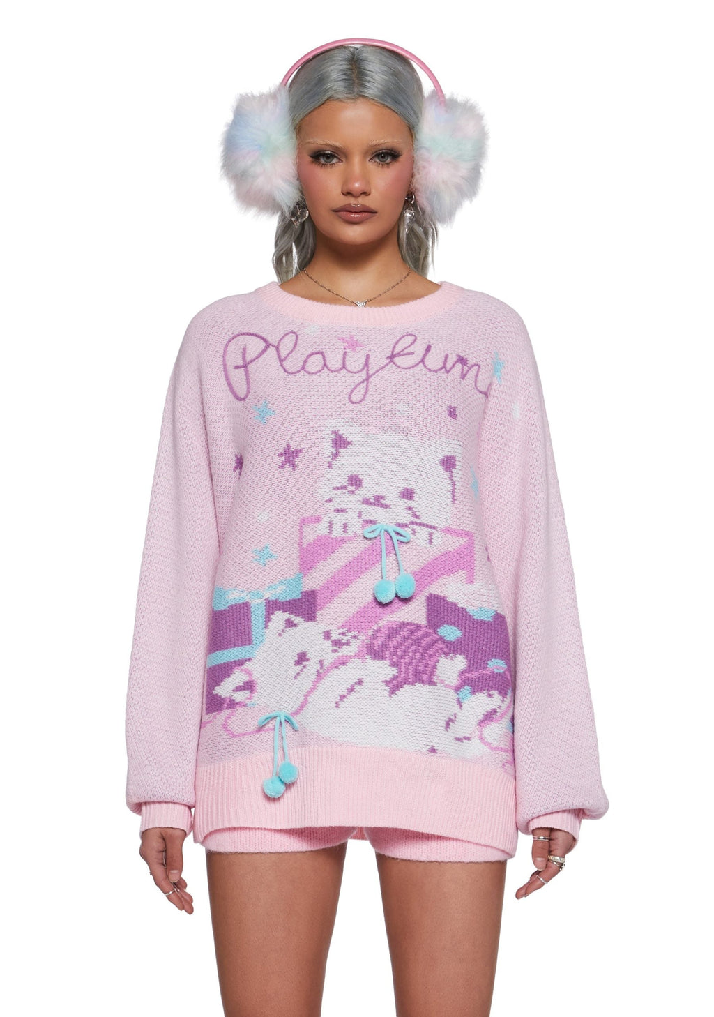Paws And Surprises Intarsia Sweater