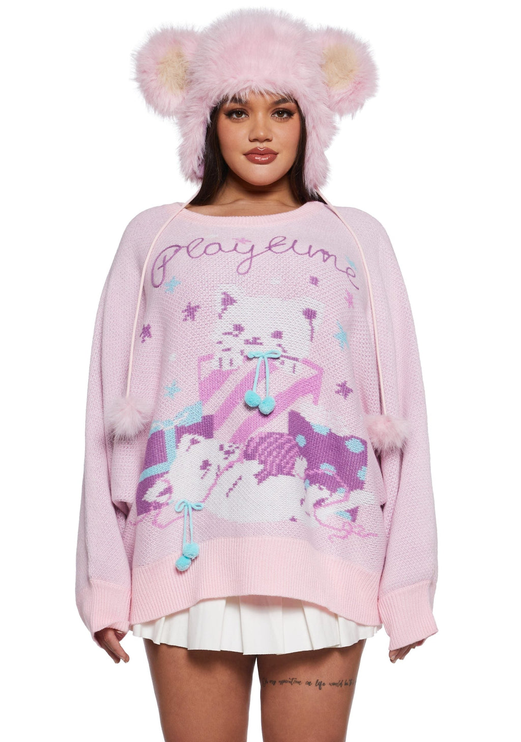 Paws And Surprises Intarsia Sweater
