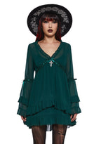 Real Divinity Mini Dress – Green