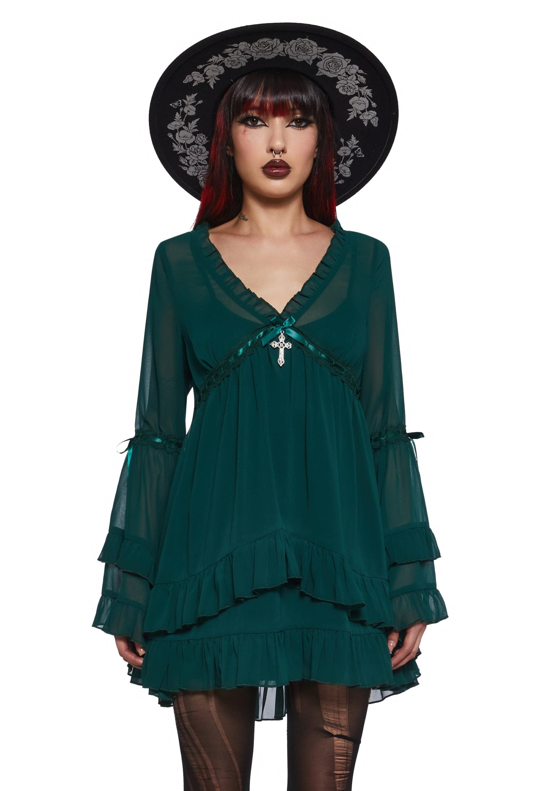 Real Divinity Mini Dress – Green