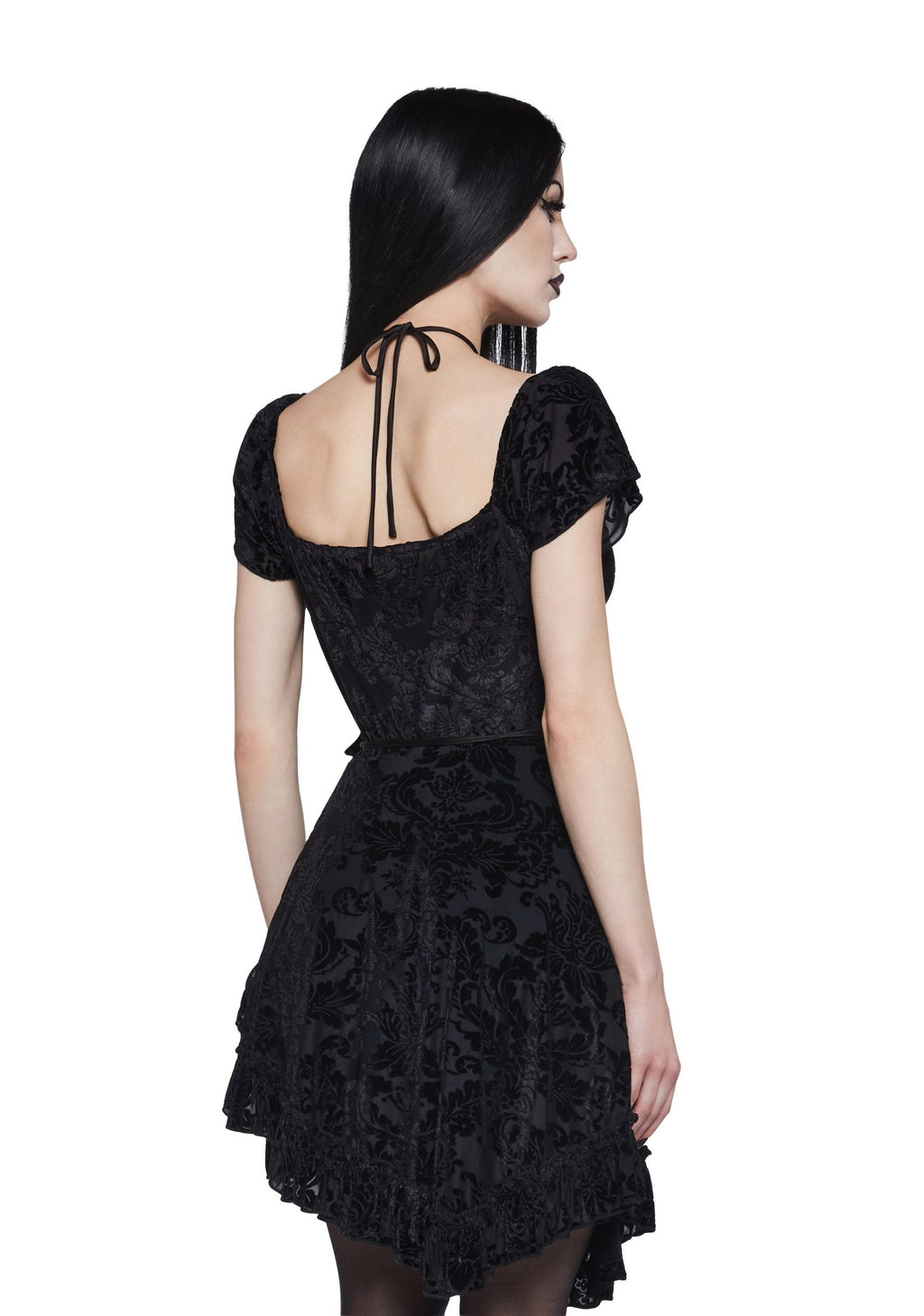 Wildflower Dreams Wrap Dress – Black