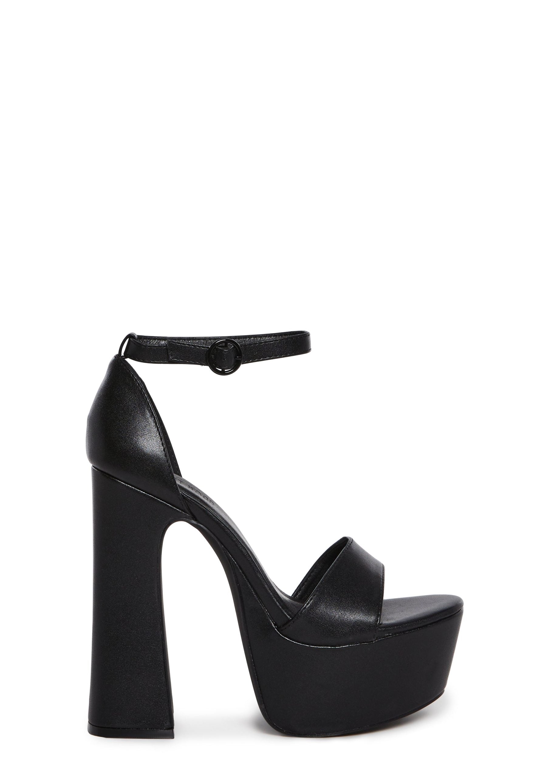Holy Revelation Pure Platform Heels – Black