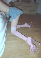 Romantic Misfit Platform Heels – Pink