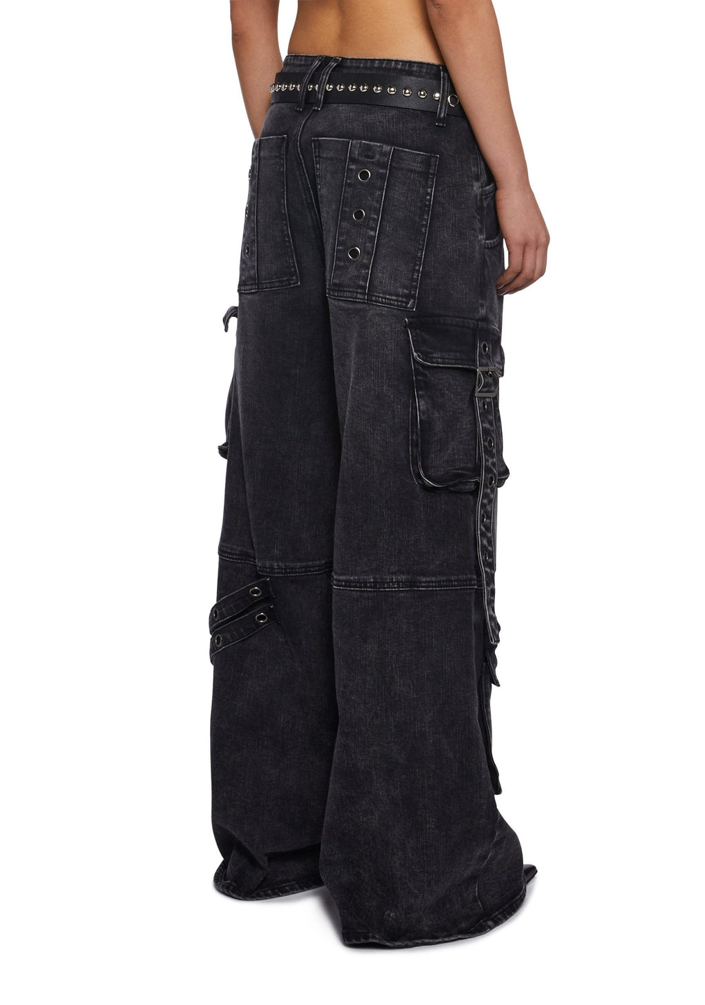 Digital Attraction Cargo Pants – Black