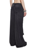 Sinful Attitude Wide Leg Jeans – Distressed Grey
