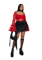 True Love Nonsense Lace Bodysuit – Red