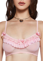 Love Strings Ruffled Bra
