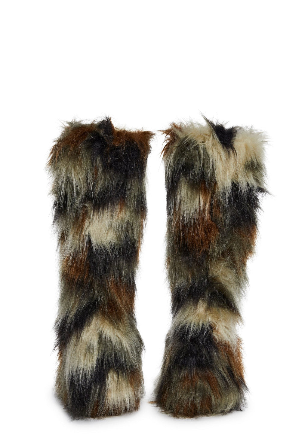 Liquid Rhythm Faux Fur Boots – Camo