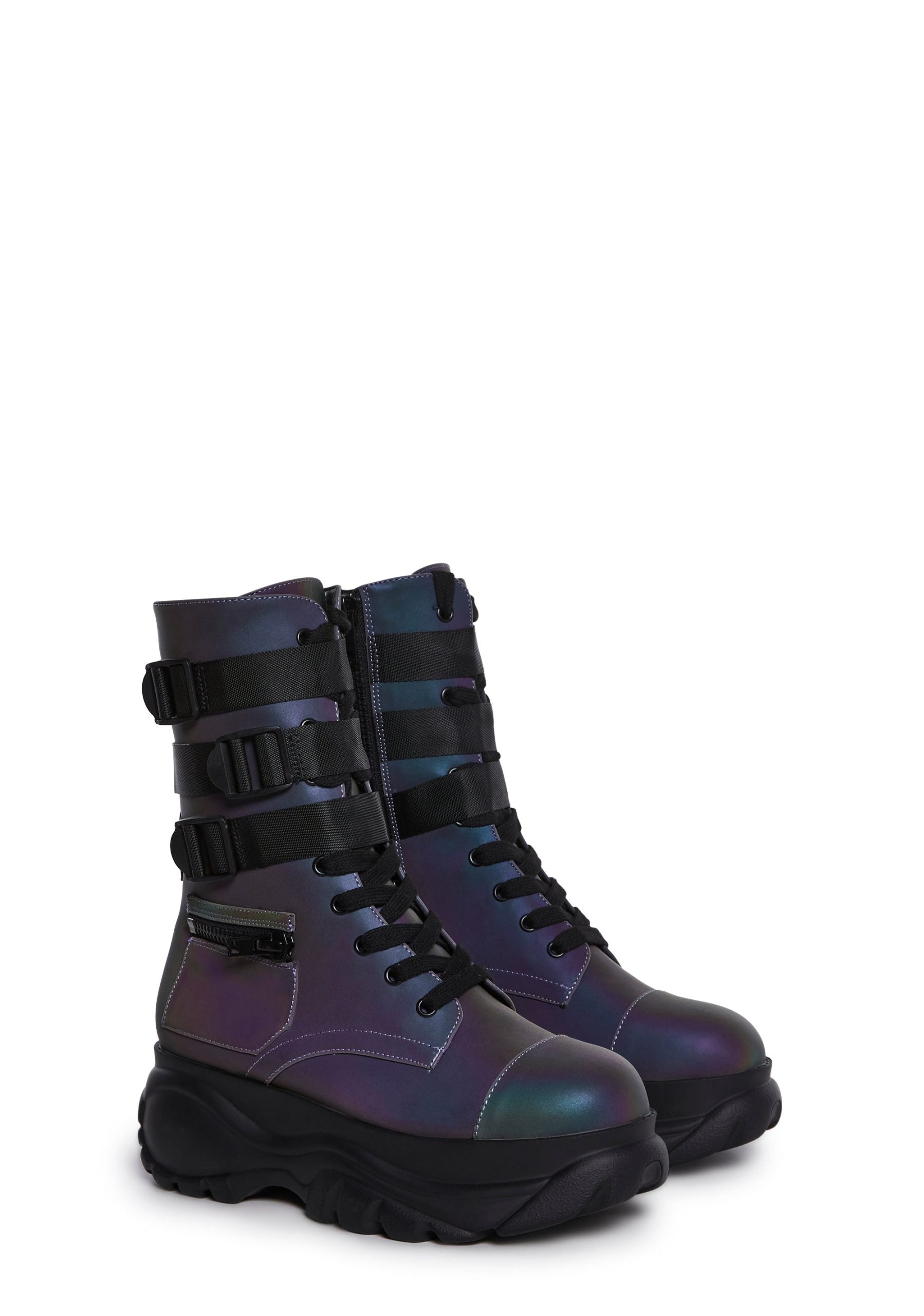 Mad Hustle Pocket Combat Boots – Reflective