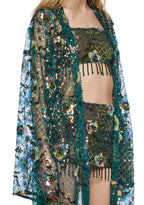 Fluorescent Eden Sequin Duster