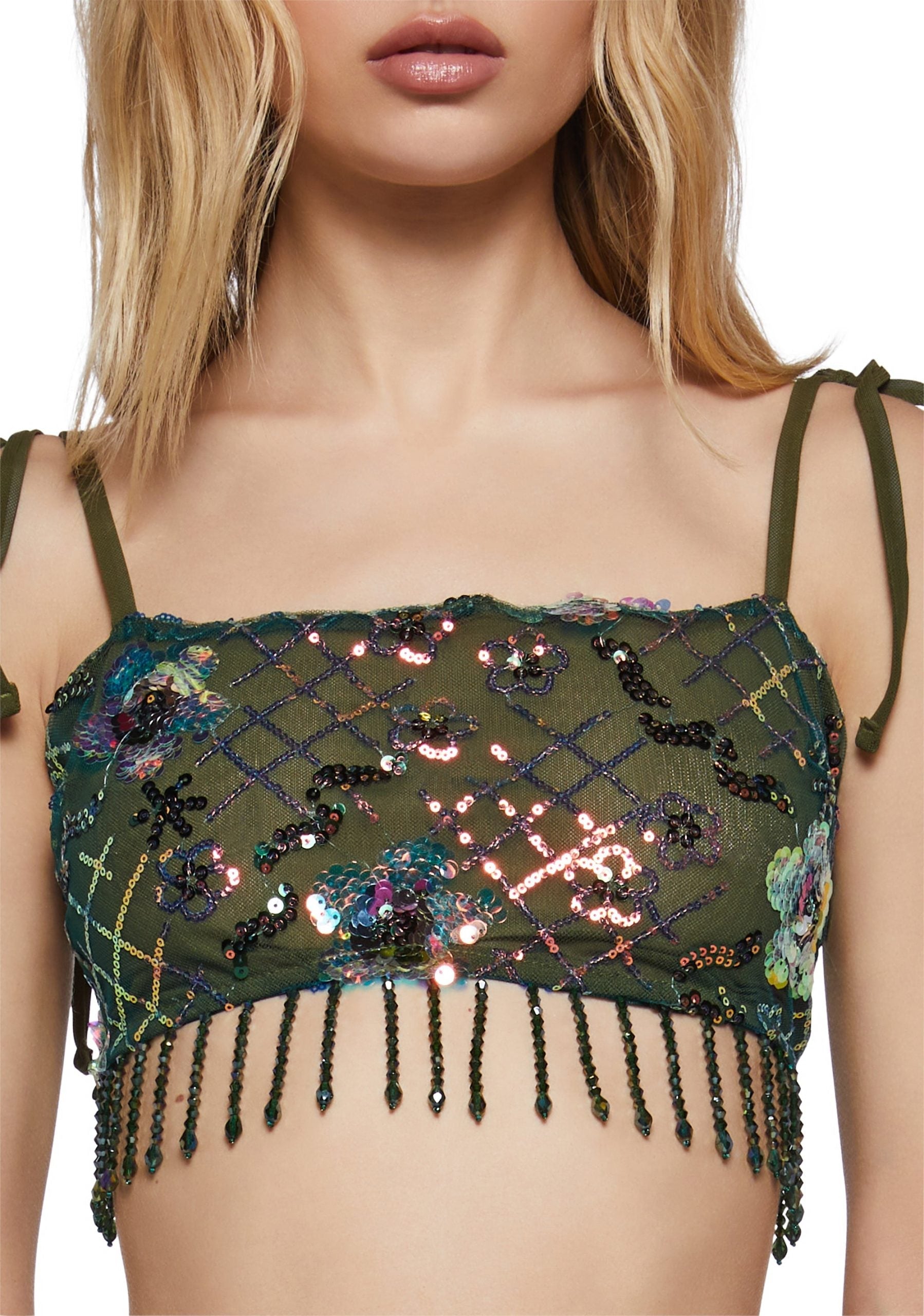 Fluorescent Eden Crop Tank