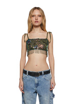 Fluorescent Eden Crop Tank