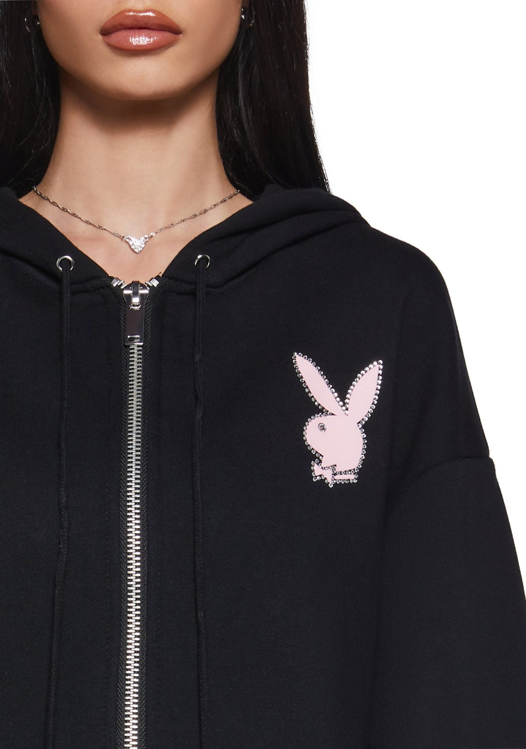 Flirt More Zip-Up Hoodie