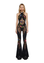 Walking Goddess Embroidered Jumpsuit