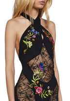 Walking Goddess Embroidered Jumpsuit