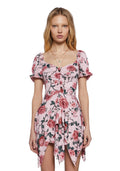Chasin’ Rainbows Mini Dress – Pink Floral
