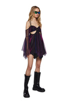 Lightning In A Bottle Mini Dress – Iridescent