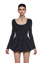 Mixed Music Fit N’ Flare Dress – Black
