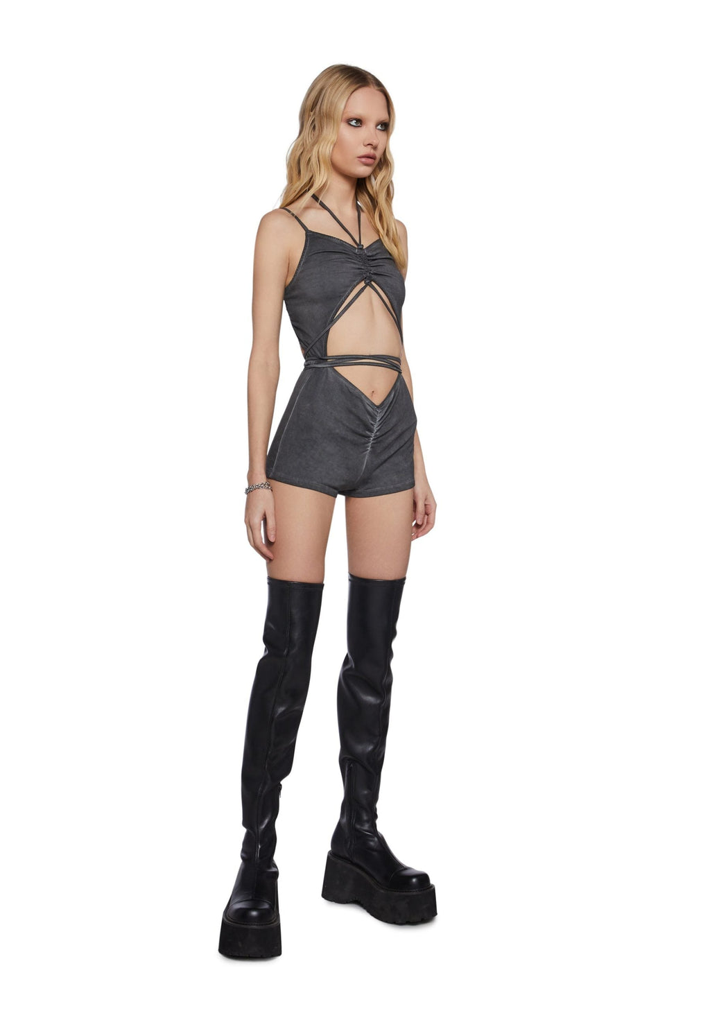 Chord Cut Out Romper