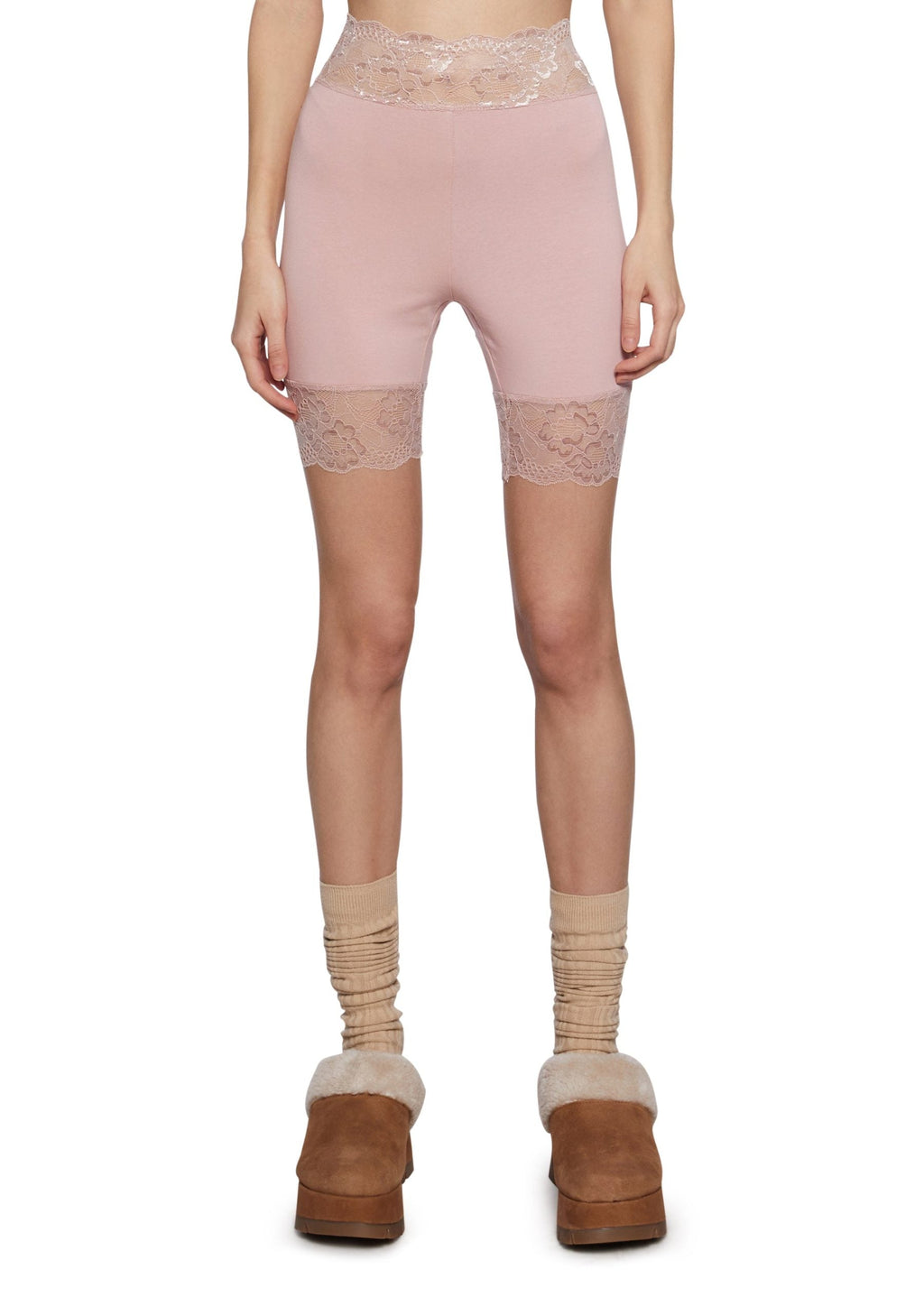 Rumor Romance Biker Shorts – Pink