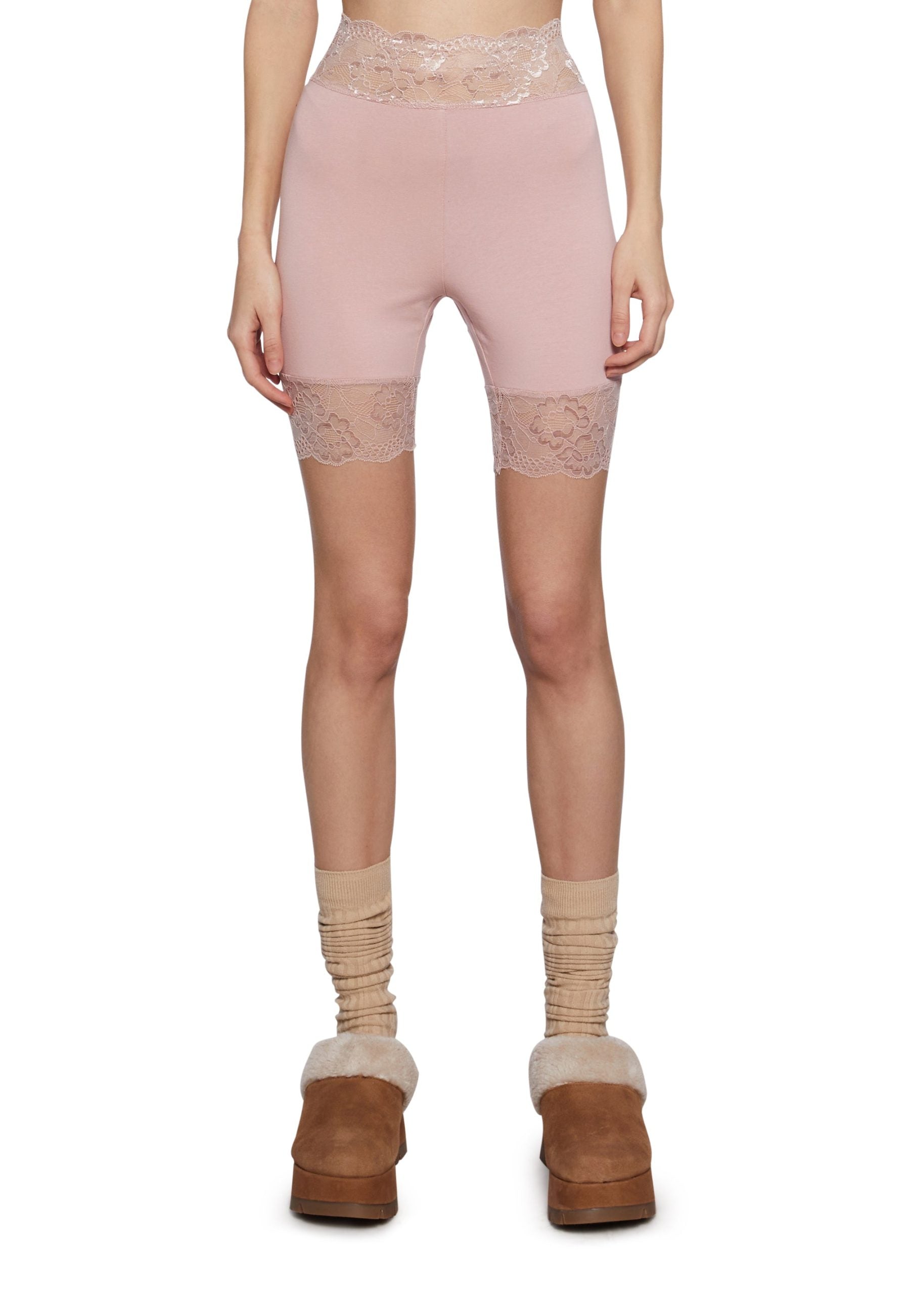 Rumor Romance Biker Shorts – Pink