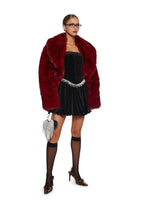 Tinsel Event Velvet Dress – Black