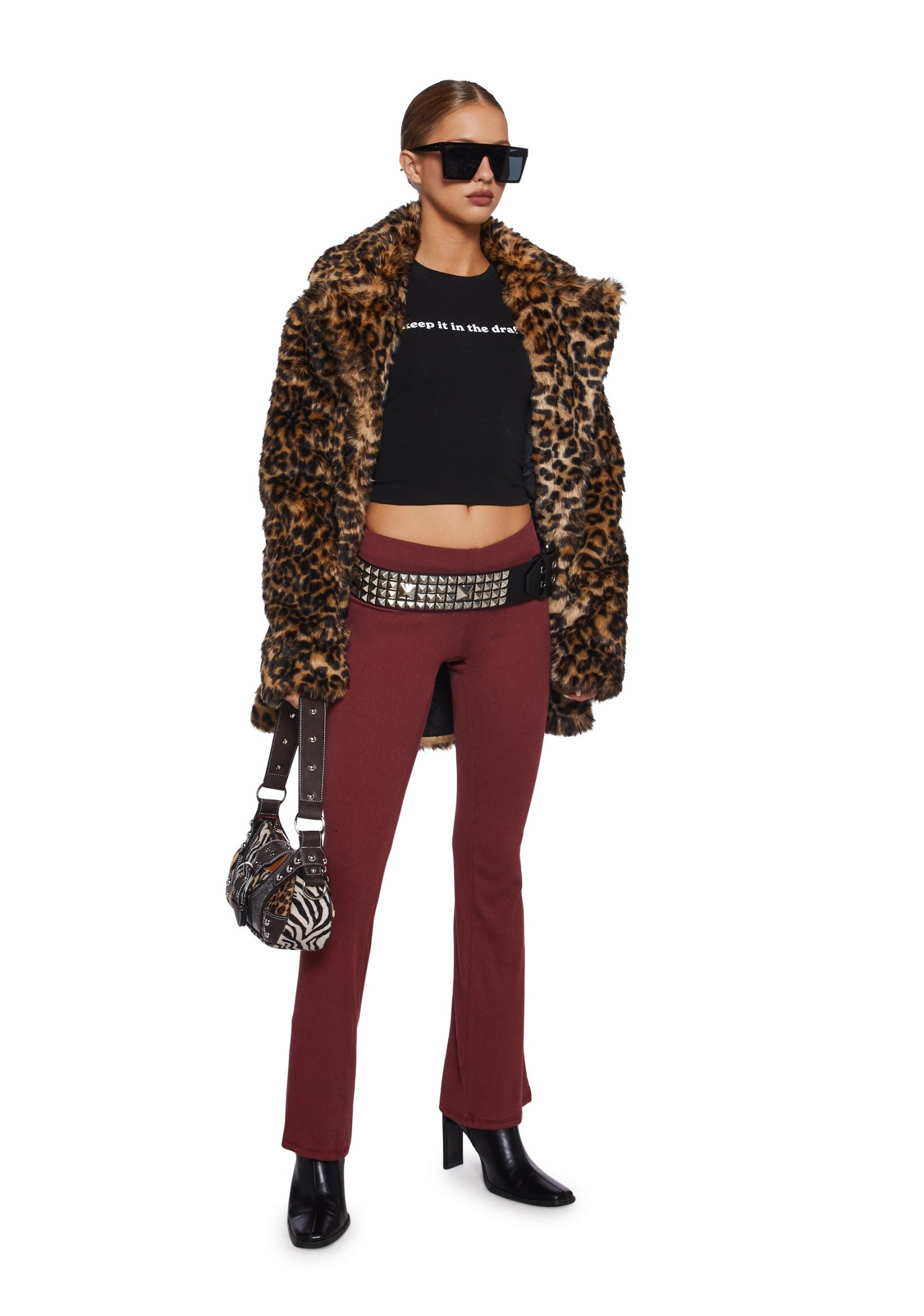 There’s No Other Flare Pants – Dark Red