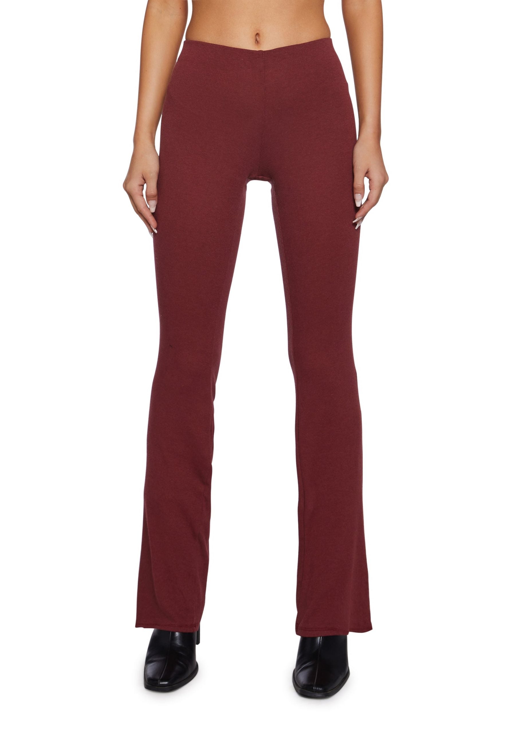 There’s No Other Flare Pants – Dark Red
