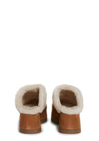 Juney Chestnut Faux Suede Slides