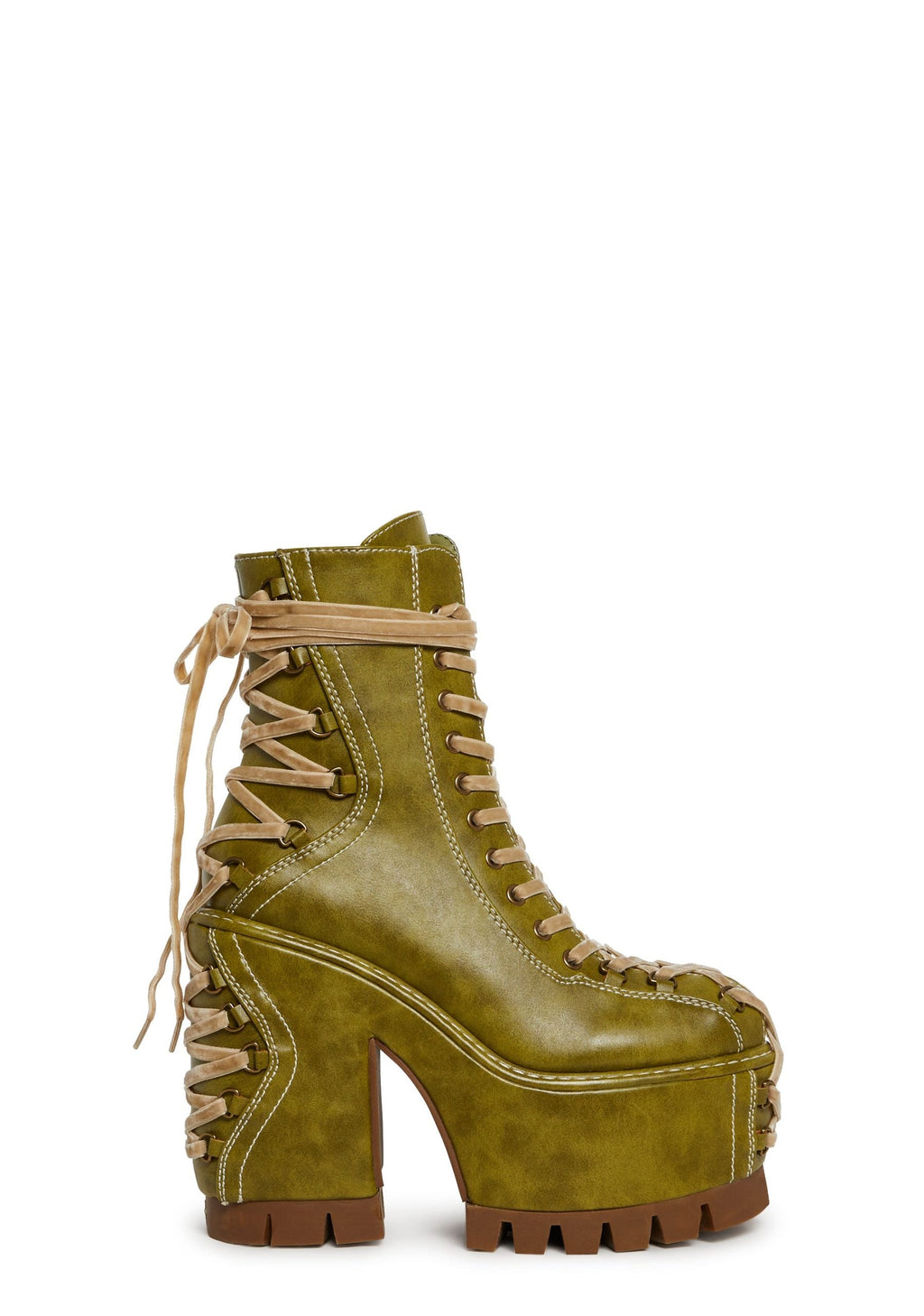 Woodland Lucid Dream Corset Boots – Green