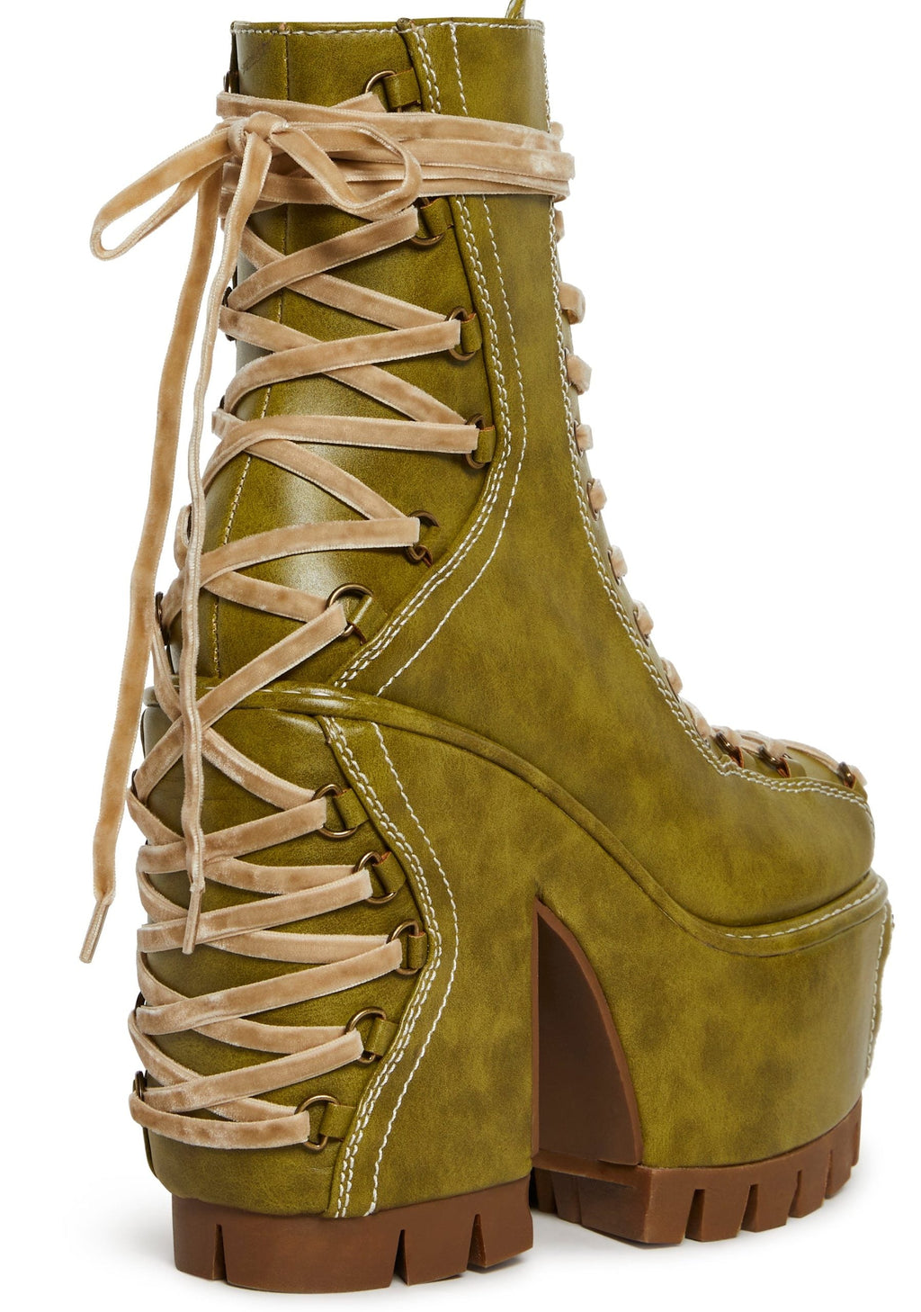 Woodland Lucid Dream Corset Boots – Green