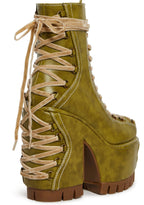 Woodland Lucid Dream Corset Boots – Green