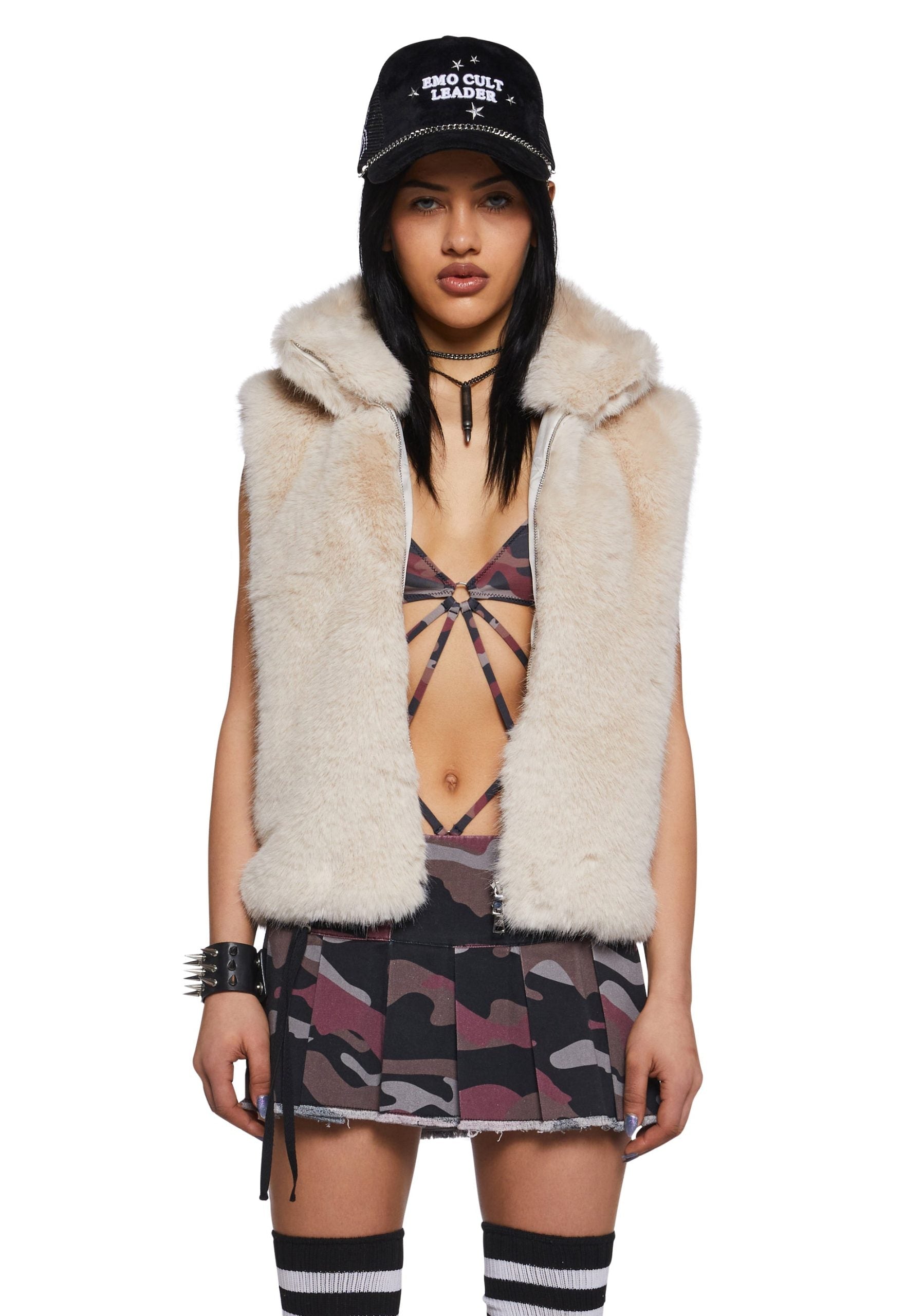 Pretty Gritty Faux Fur Vest