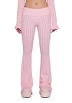 Deep Thoughts Flare Pants – Pink