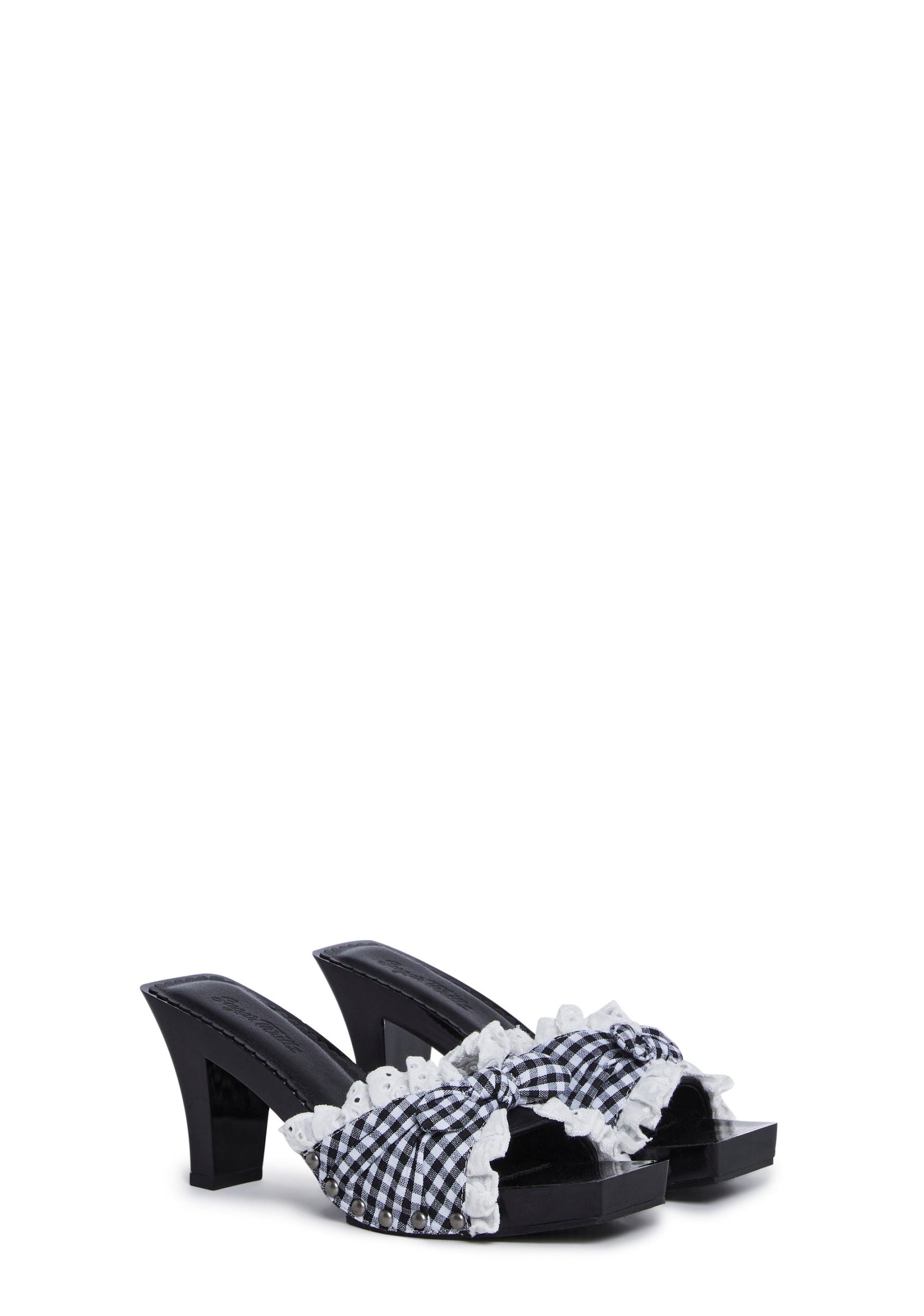 Bless Your Heart Heeled Sandals – Black