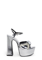 Sweet Revelation Platform Heels – Silver