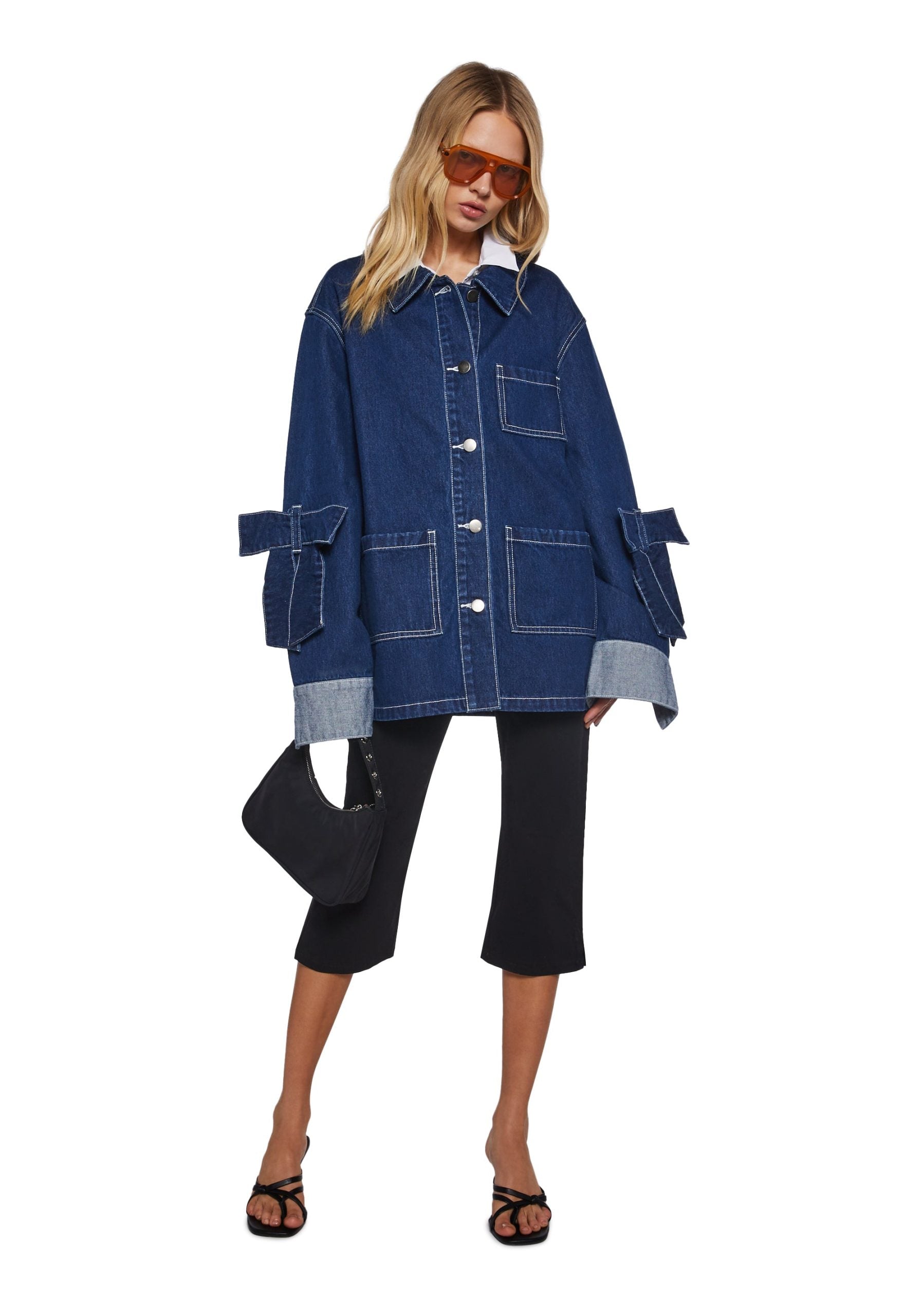 Rooftop Lounging Denim Coat