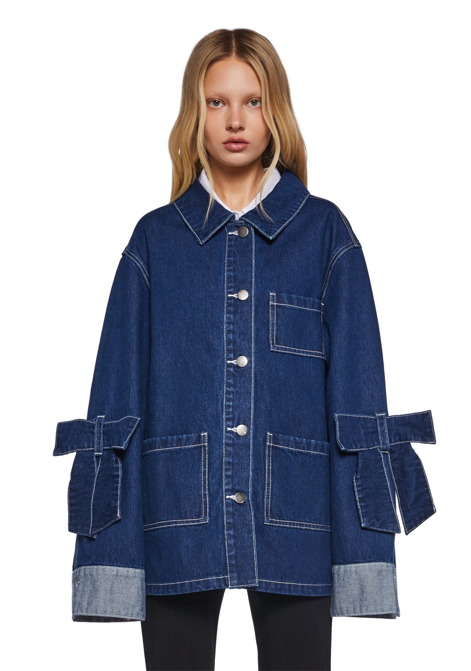 Rooftop Lounging Denim Coat