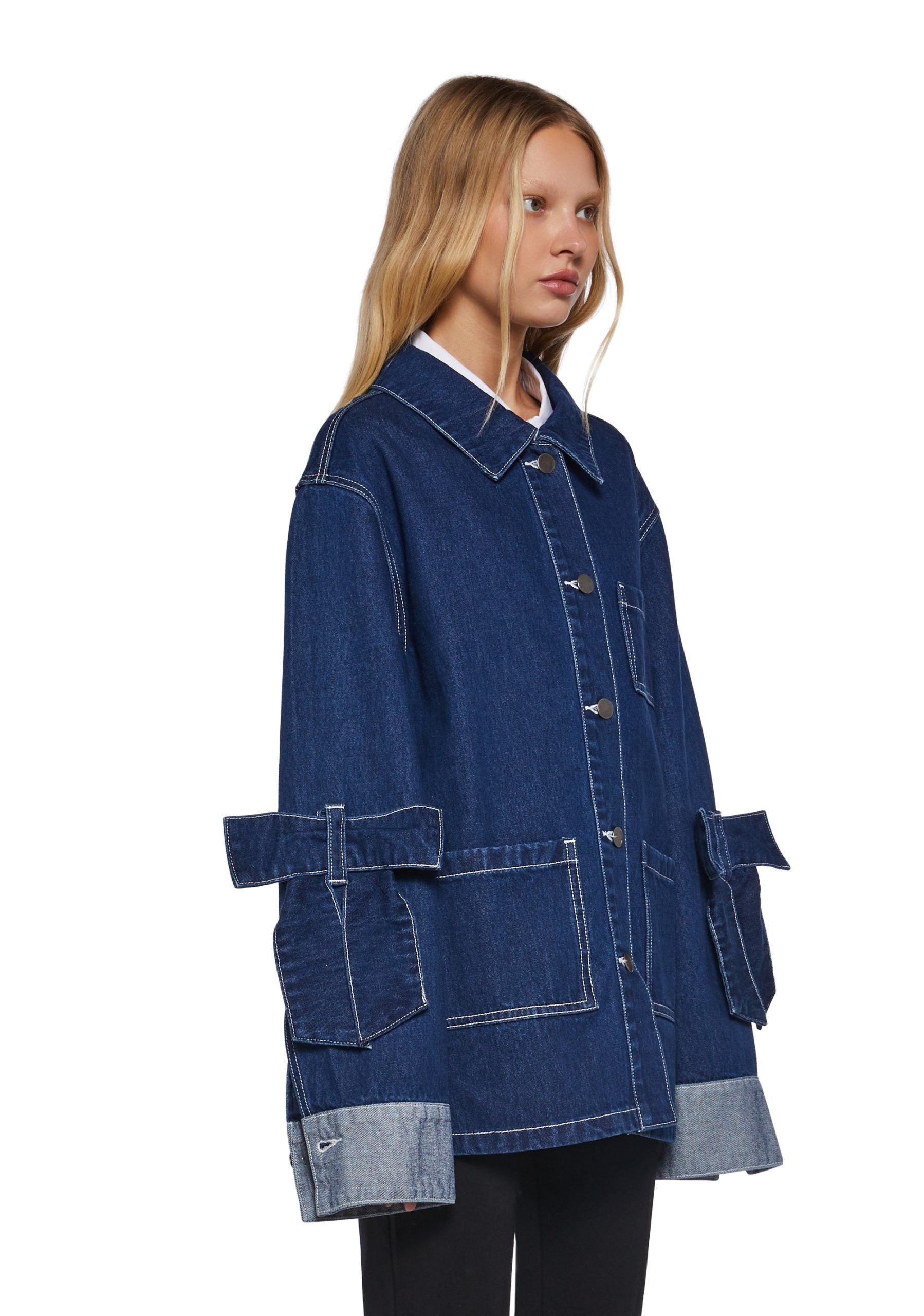Rooftop Lounging Denim Coat