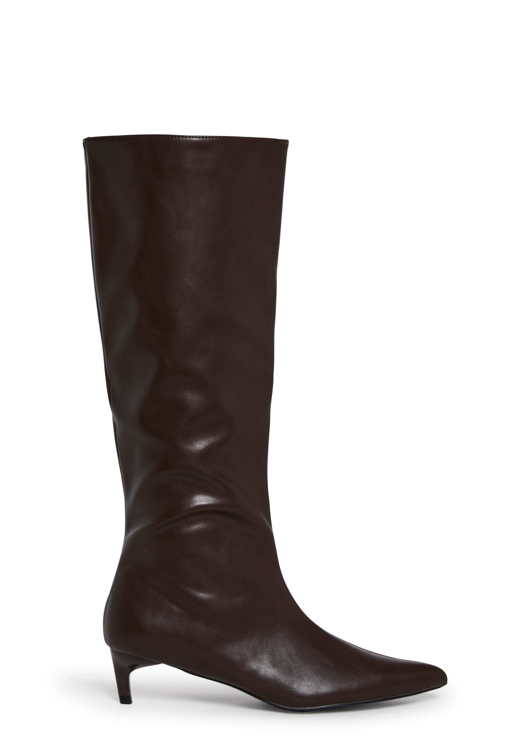 Elegant Tactics Knee High Boots – Brown