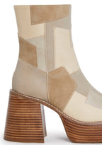 Winding Roads Ankle Boots – Beige