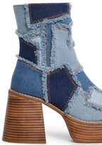 Winding Roads Ankle Boots – Denim