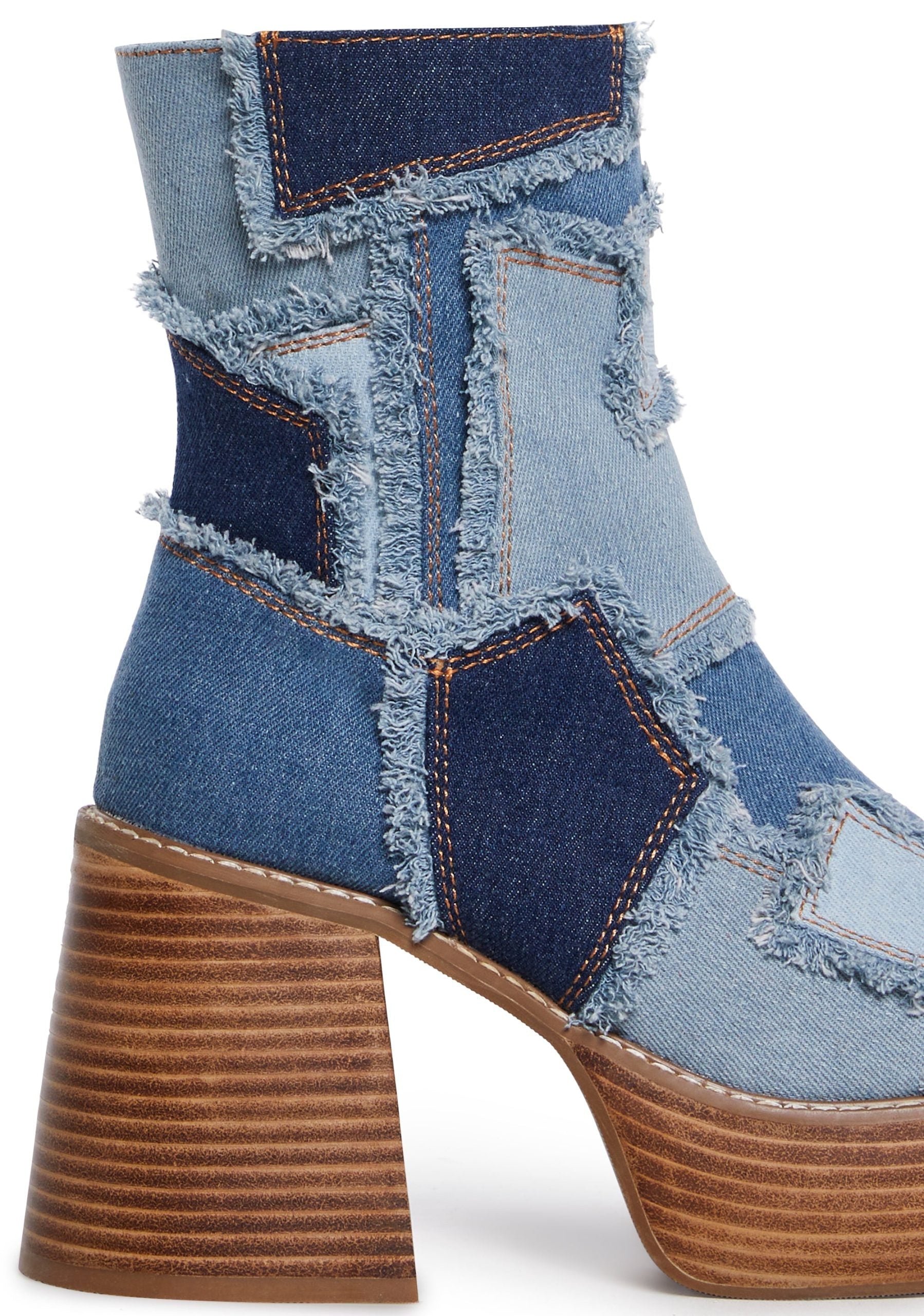 Winding Roads Ankle Boots – Denim