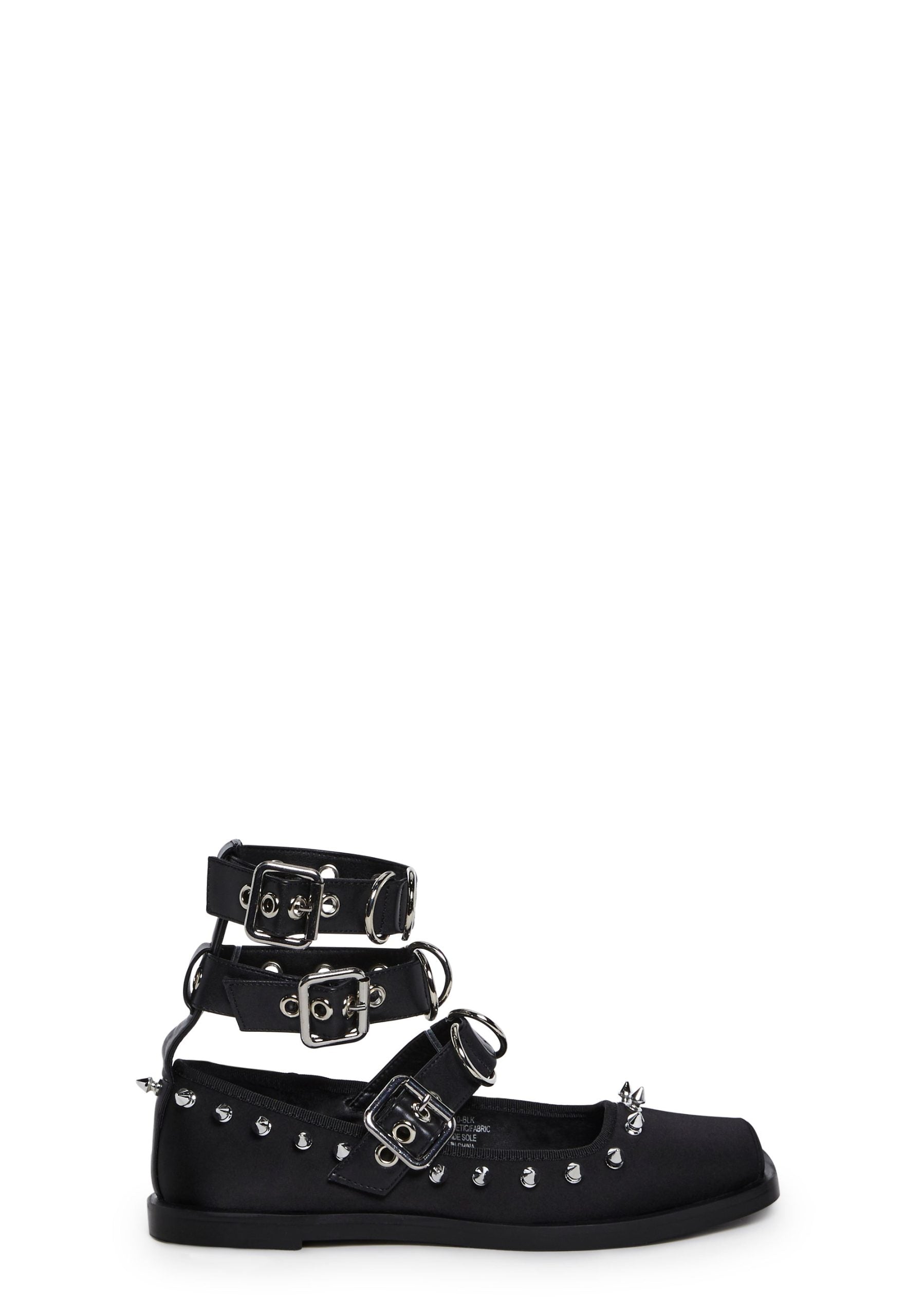 Killer Ballerina Ballet Flats – Black