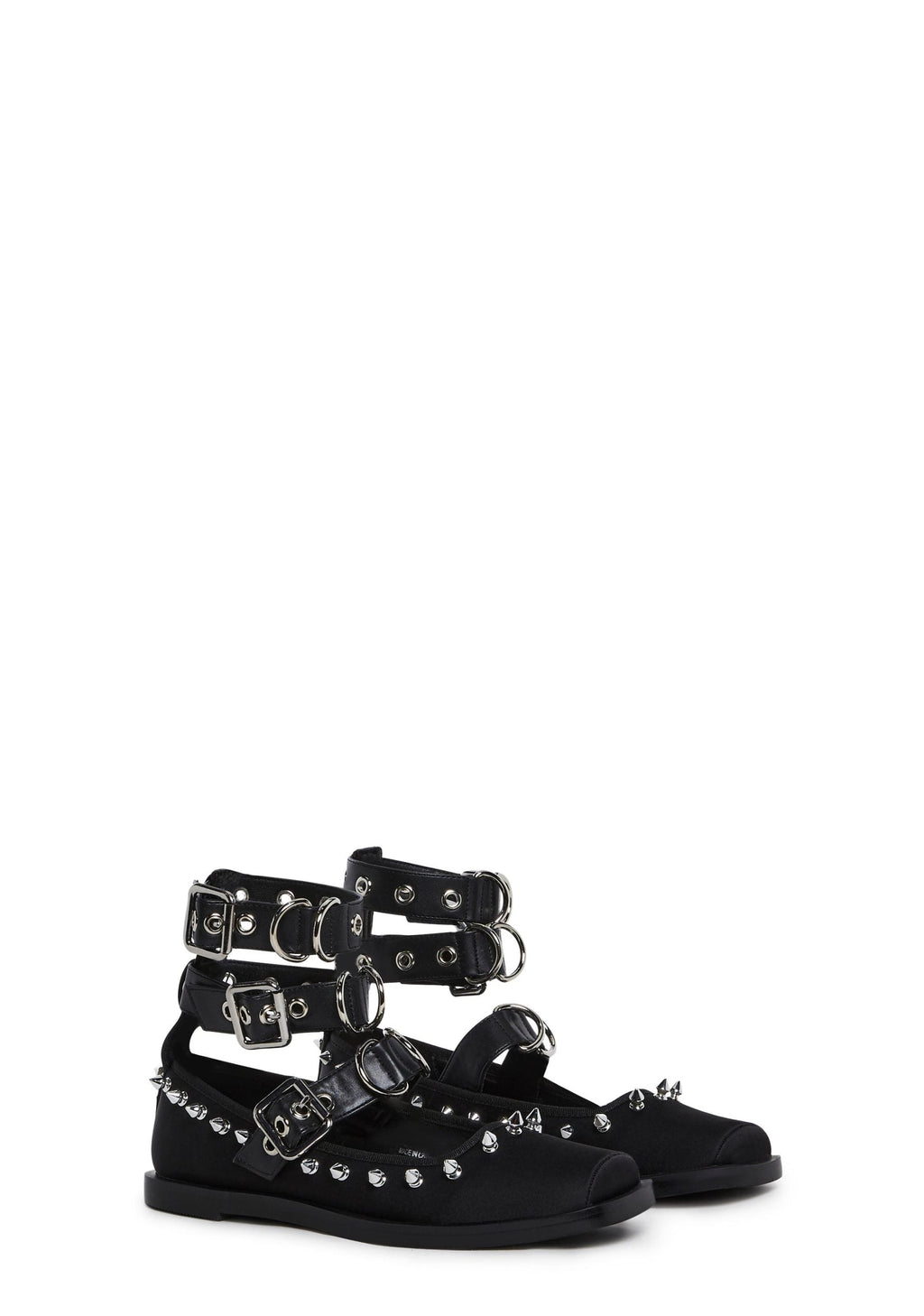 Killer Ballerina Ballet Flats – Black
