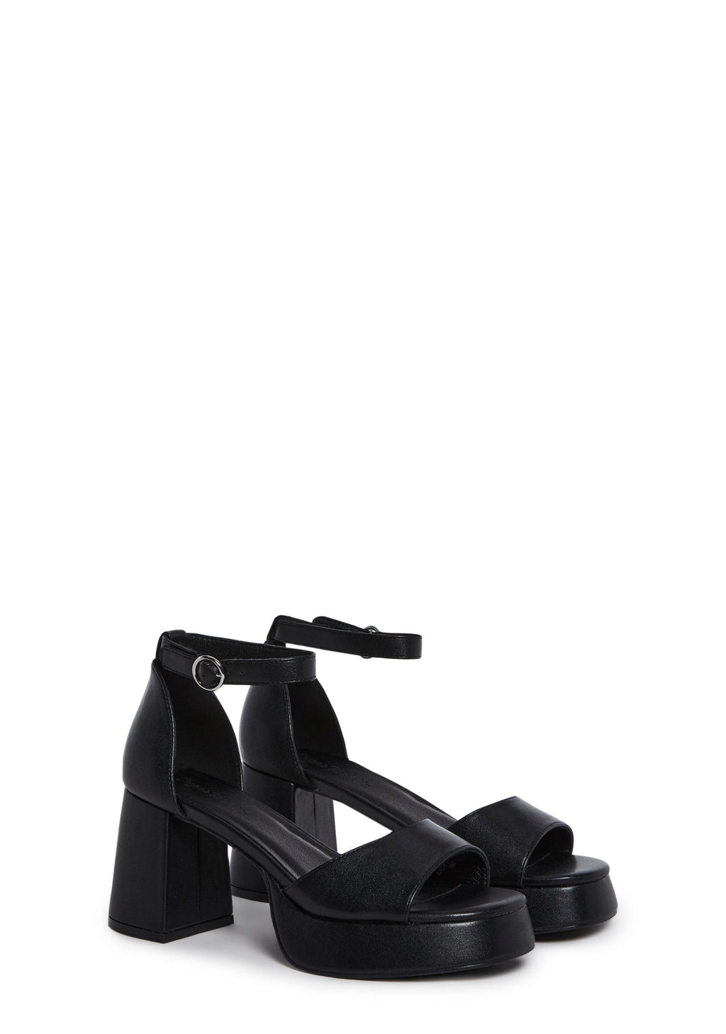 Soft Waltz Platform Sandals – Black
